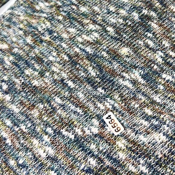 SNO SKINS Sweater Womens Small Cowl Neck Multicolor Knit Pullover Woven - Picture 10 of 10